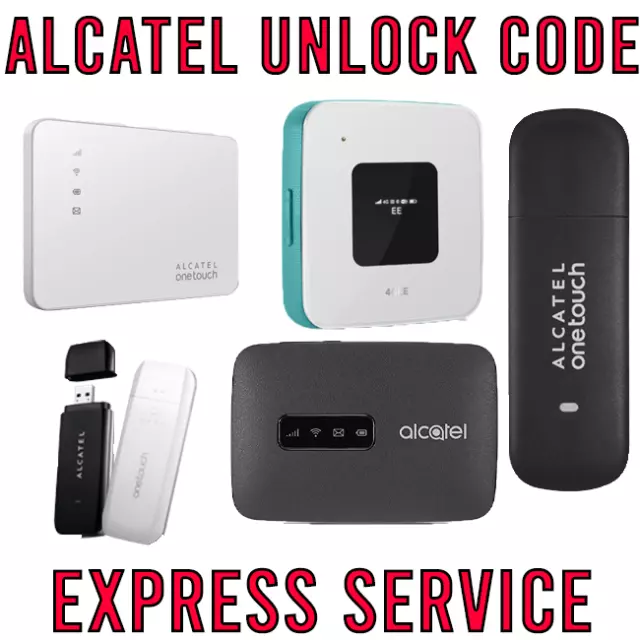 ALCATEL MODEM/ROUTER SIM NETWORK UNLOCK CODE 100%SAFE & ACCURATE (10 Digit CODE)