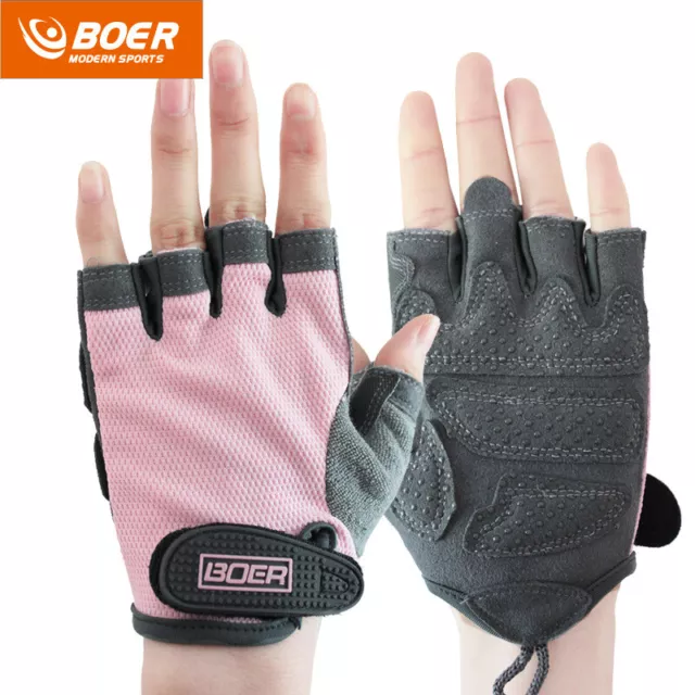Gym Gloves Workout Weight Lifting Training Fitness Exercise Mesh Men Women