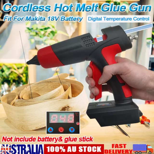 100W Cordless Hot Melt Glue Gun with 11mm Glue Sticks for Makita