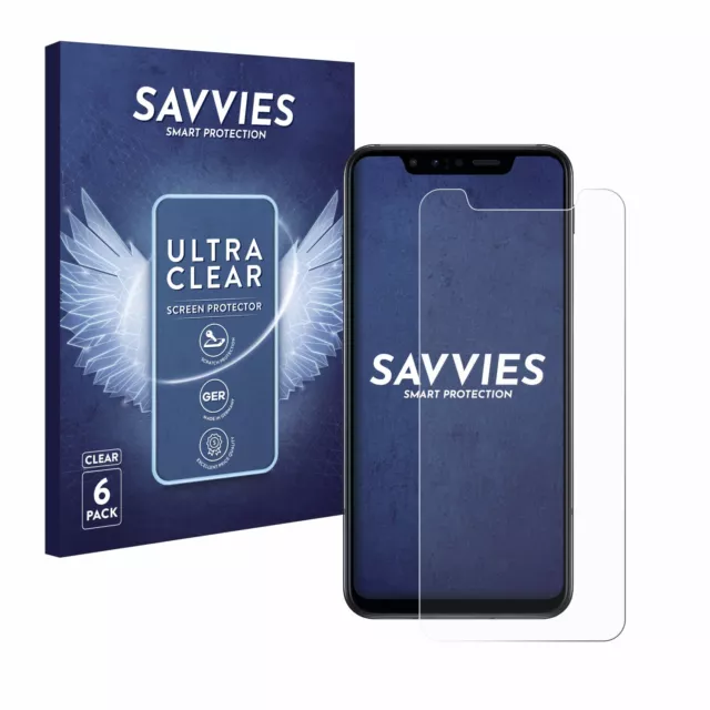 Savvies 6x Folie für LG G8s ThinQ Schutzfolie Displayschutz Display Schutz Klar