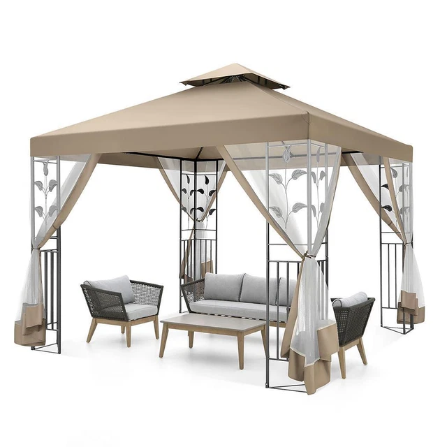 Pavillon 3x3m Gartenpavillon Gartenzelt Partyzelt Pavilon Pavillion Festzelt