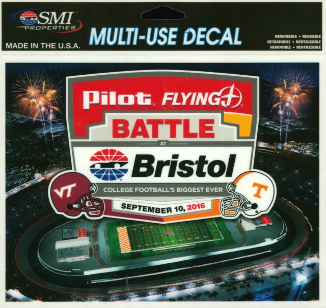 NCAA Battle at Bristol VT vs T Multi-Use Decal