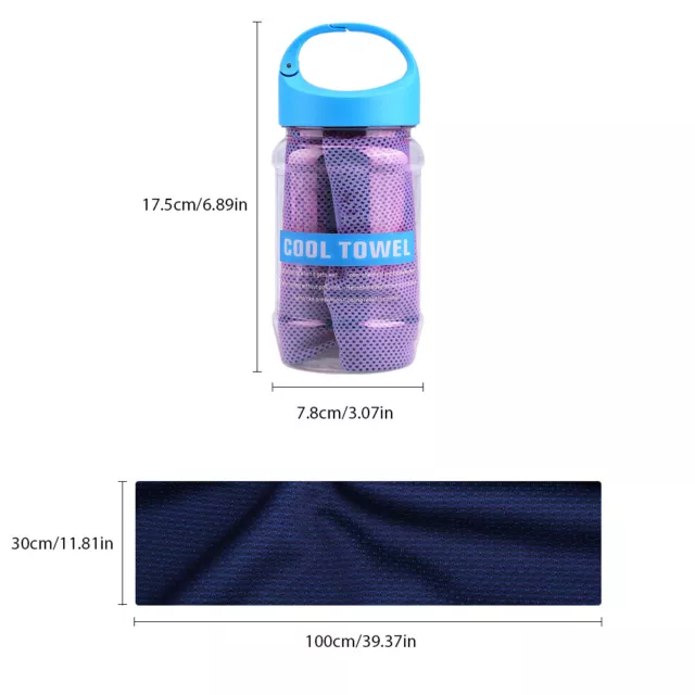 Super Breathable Cooling Effect Towel With Storage Bottle For Sports G 3996 SD