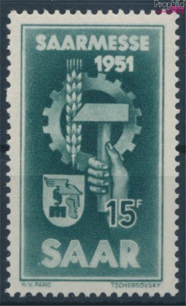 Briefmarken Saarland 1951 Mi 306 postfrisch (10214574