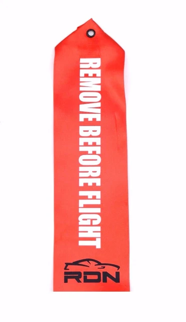 Drag Racing Outlaw Remove Before Flight Parachute Tag Label