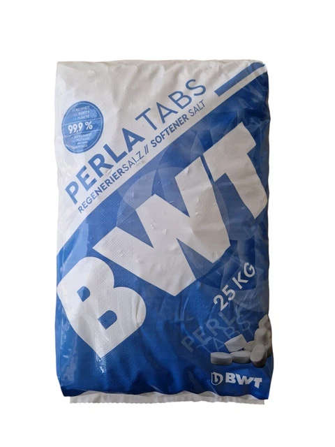 2 x BWT PERLA TABS Regeneriersalz 25 Kg von VMS-Vertriebcenter in Kissenform, keine Scheiben