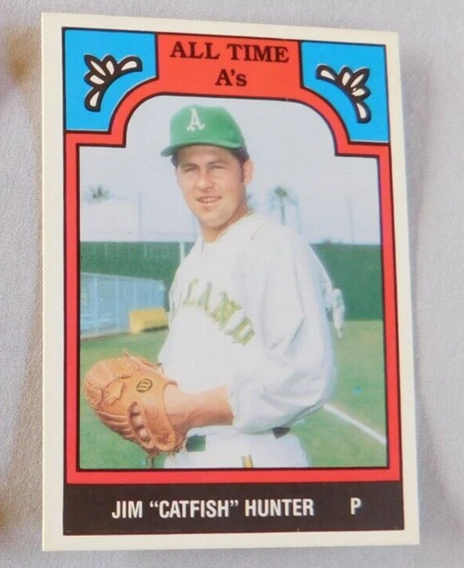 1986 TCMA ALL Time 9ATH Jim Catfish Hunter Oakland A's Baseball Card
