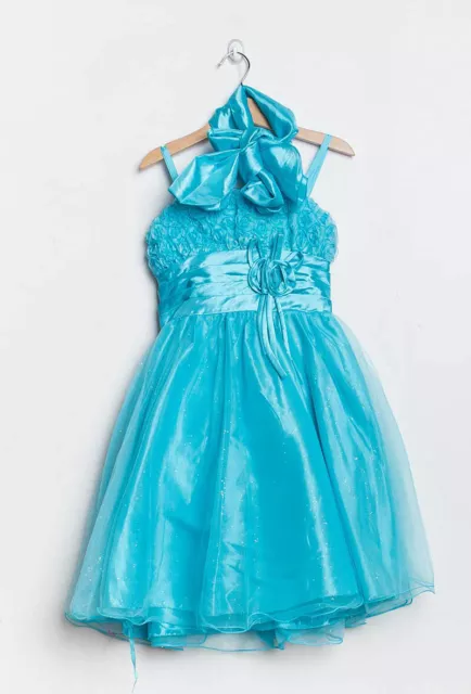 Robe de Cérémonie Pour Fille Bleue