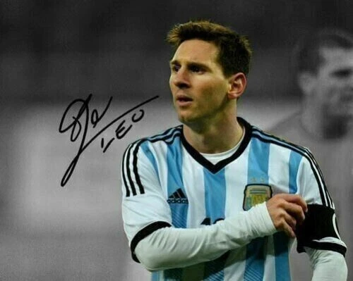 Leo Messi "Argentina Soccer Captain" Signed 8X10 Photo REPRINT Autograph Poster