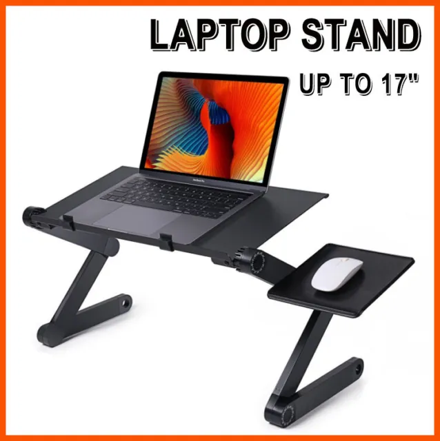 Portable Foldable Laptop Stand Desk Table Tray Adjustable Sofa Bed Mouse Pad AU