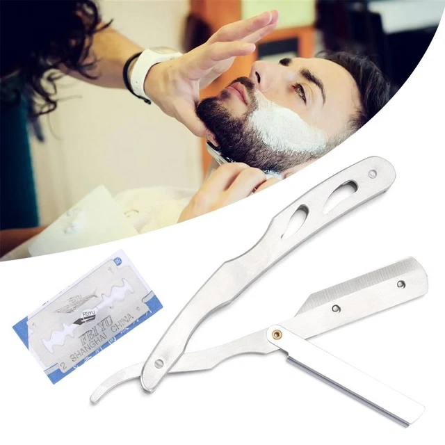 Navaja de afeitar plegable manual para bordes acero inoxidable