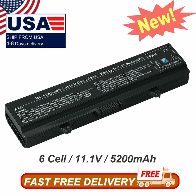 Battery for Dell Inspiron 1525 1526 1545 1546 1440 1750 GW240 X284G RN873 RU586