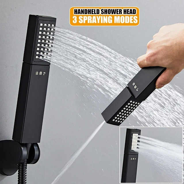 Cabezal de ducha baño ajustable 3 niveles baño baño boquilla de presión alta presión