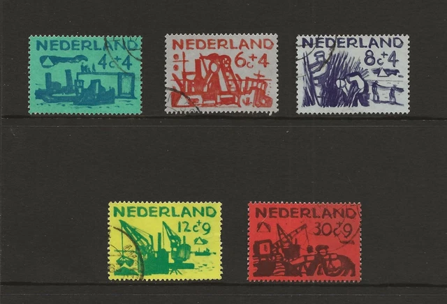 1959 Netherlands Cultural & Social Relief Fund SG877-881 good used