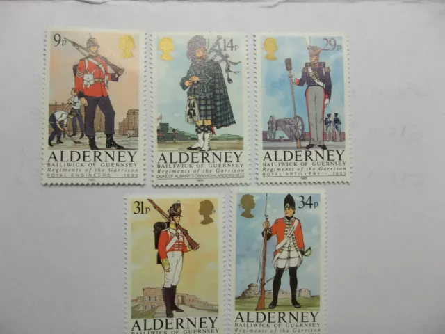 Guernsey Alderney 1985 Regiments of the Alderney Garrison MNH