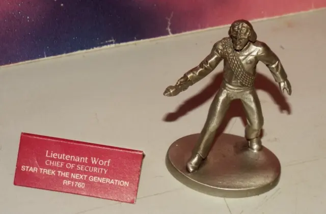 Star Trek: Tng Rawcliffe Pewter Lieutenant Worf 2" Miniature (1993)