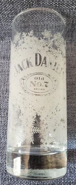 Jack Daniels Old No 7 Snowflake Glass - EUC