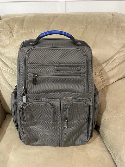 Tumi Backpack Alpha Bravo Brown Briefcase Ballistic Nylon Laptop Case