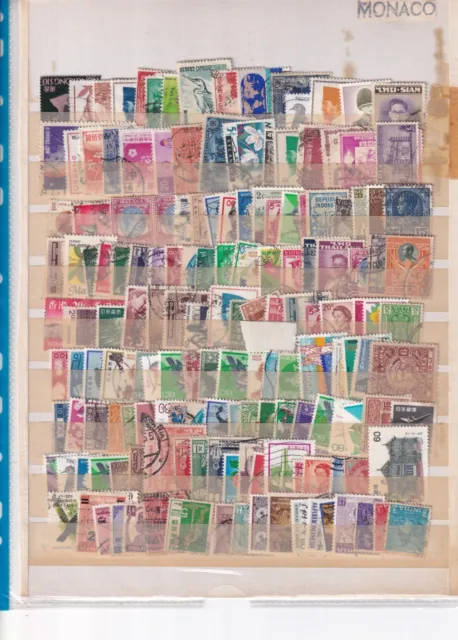 ASIE  lot de 170 timbre obliteres tous pays    cote ??