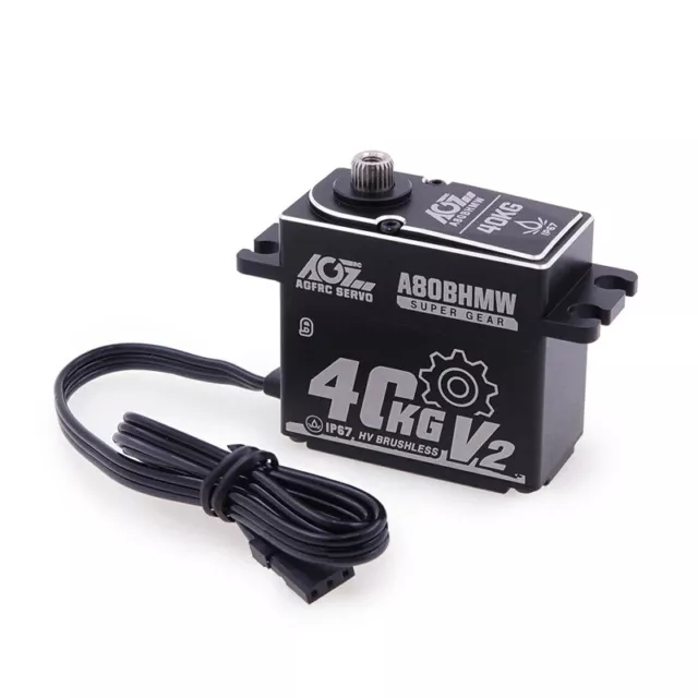 AGFRC Waterproof Digital 40kg Servo 1/5, 1/8, 1/10 Scale - A80BHMW V2