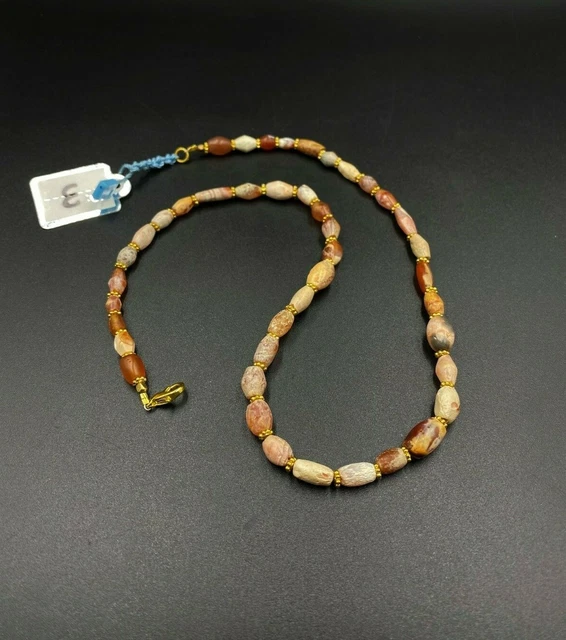 Indus Valley Antique Tibet Nepali Himalayan Carnelian Jewelry Old Beads Necklace