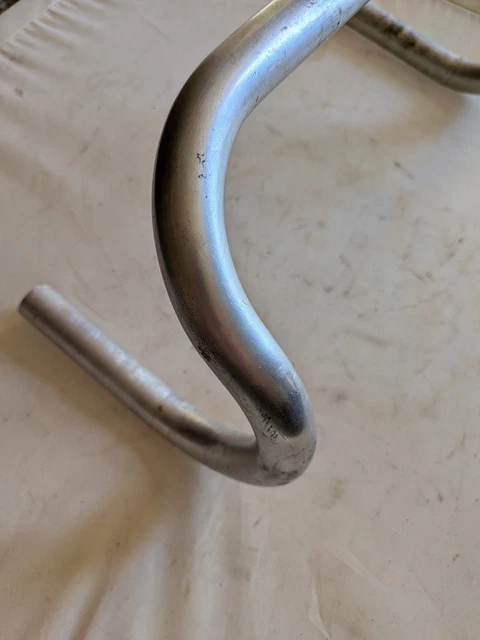 CINTRE GUIDON VÉLO de course ancien vintage aluminium largueur 38 cm