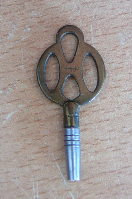 Clé De Montre Gousset Vintage - Laiton Et Acier - Occasion - Pour Montre De Poche Ou Savonnette