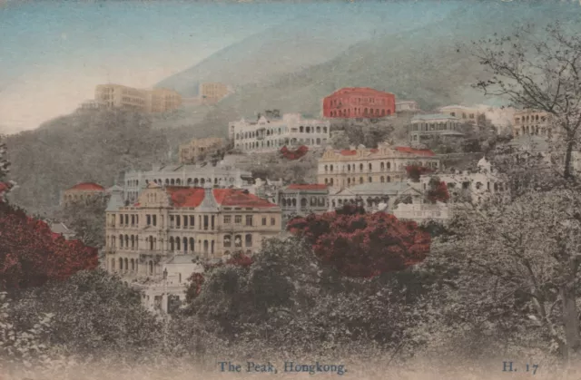 Peak Daibutsu Hongkong Buildings On The Mountainside Divided Back VTG Post Card