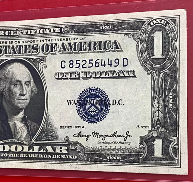 $1 1935-A ( C-D Block )  BLUE SEAL SILVER CERTIFICATE UNCIRCULATED