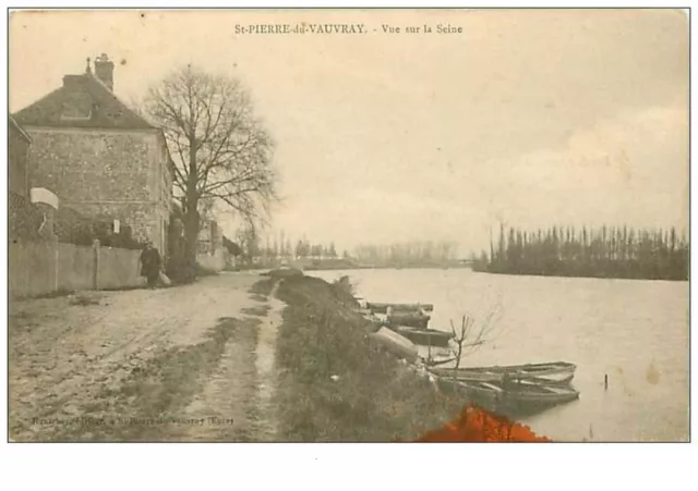 27.ST PIERRE DU VAUVRAY.n°99.VUE SUR LA SEINE.TACHE