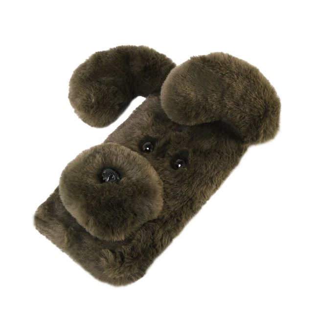 Coque pour téléphone à motifs en peluche douce Mignon hiver de mode Garder 6