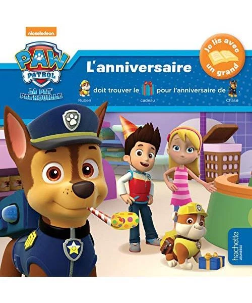 Bibliothèque à Pochettes Paw Patrol - Rangement Livres Enfants - Bois 23x51x60cm - 4 Pochettes Tissu - Multi Couleur