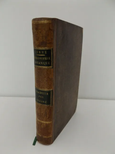 1788 PHILOSOPHIE BOTANIQUE by Carl von Linné 1st French Ed. BOTANY Illustrated