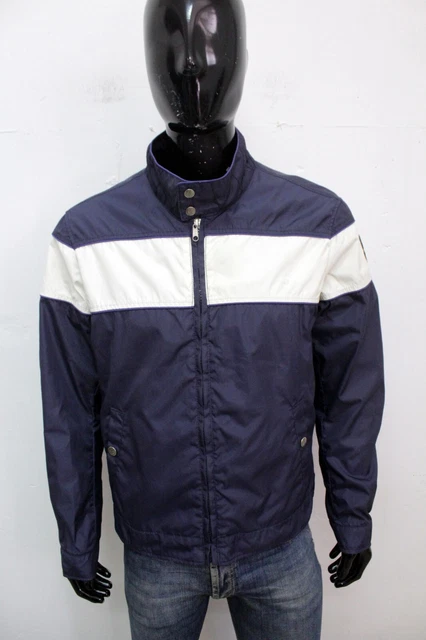 Refrigue Giubbotto Homme Taille XL Veste Bleu Blouson Veste Logo Homme