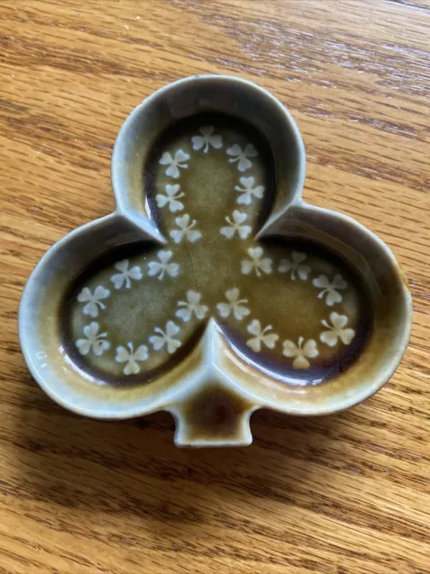 Vintage Wade  Irish Coarmagh 3 Leaf Clover Shamrock Trinket Dish Ireland