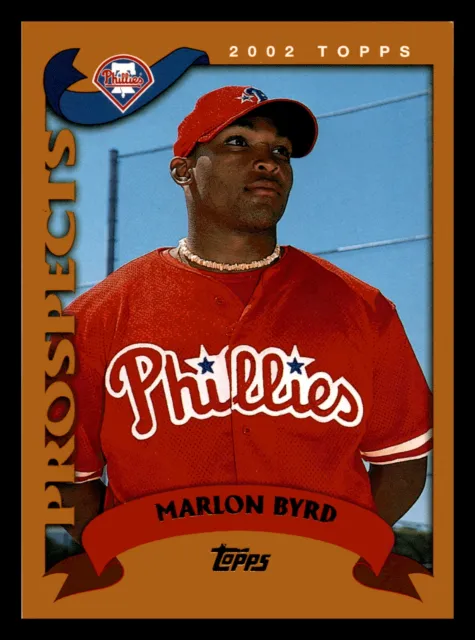 2002 Topps Marlon Byrd Philadelphia Phillies #311 Centered Mint