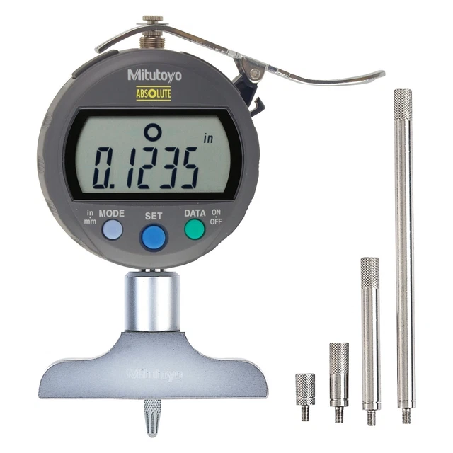 Mitutoyo 547 Series 0 to 8" SAE & Metric Digital Absolute Depth Gauge