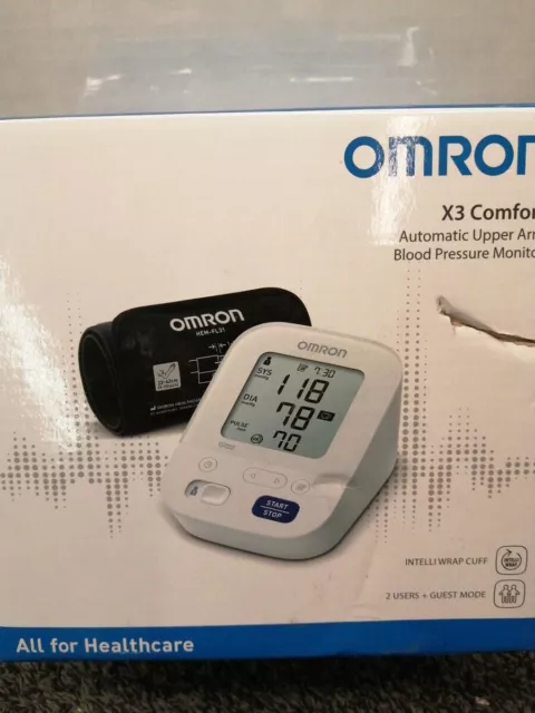 OMRON X3 Comfort - Automatisches Oberarm-Blutdruckmessgerät, Gut" in Stiftung