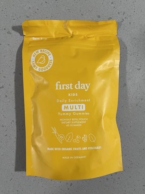 NEW & SEALED - First Day Multivitamins Vitamins For Kids. 60 Gummies