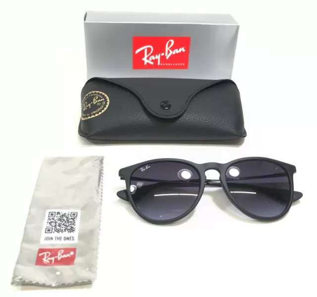 Ray-Ban Sunglasses RB4171 ERIKA 622/8G Matte Black Frames with Purple Lenses