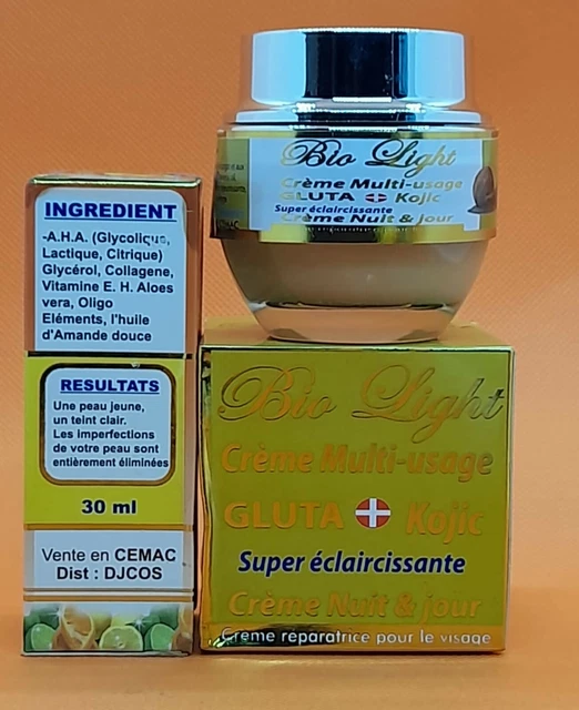 CREME & serum eclaircissante visage super lissant Antitâches
