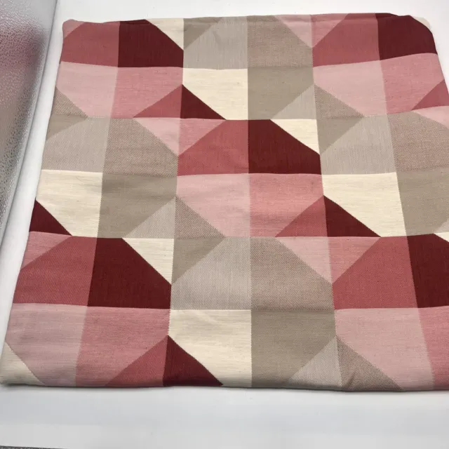 Ikea SVARTHO Throw Pillow Cover Case Geometric Pink Beige Set of 2