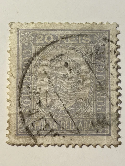alte Briefmarke Portugal gestempelt