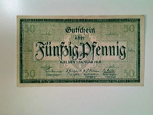 Notgeld Kiel, 50 Pfennig, 1918