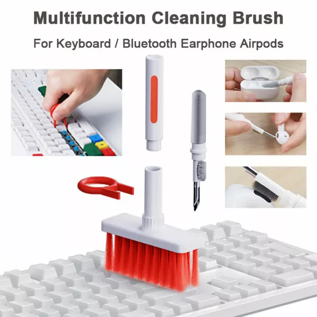 multifunción 5 en 1 juego limpiador de teclado cepillo de limpieza de polvo para