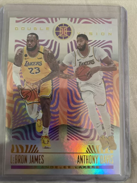 2019-20 NBA Illusions Double Vision Lebron James & Anthony Davis SSP + AD Silver