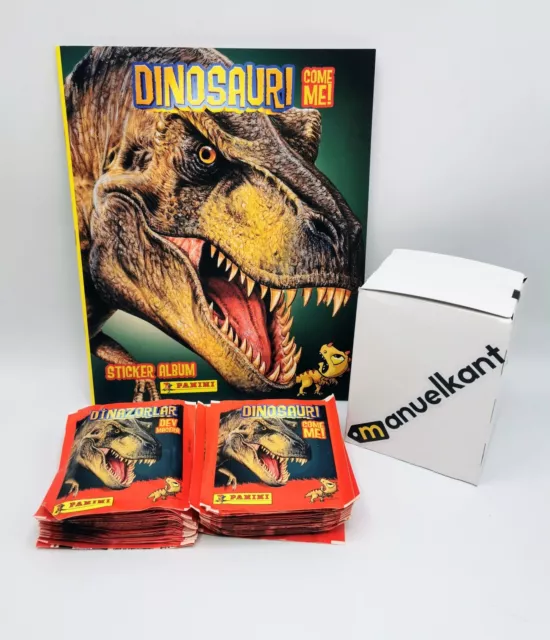 Dinosauri Come Me Like me album vuoto + 50 bustine sigillate figurine Panini