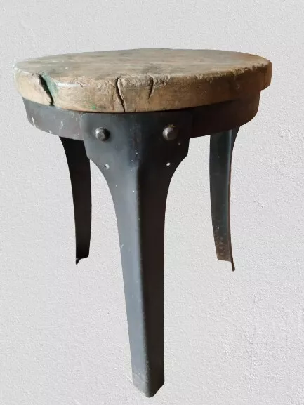 RARISSIME : Tabouret d’atelier/de métier 20-30. Déco Loft, Usine, Industrielle