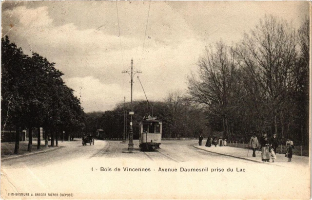 CPA AK PARIS 12th Bois de VINCENNES Avenue Daumesnil Take du Lac (672588)
