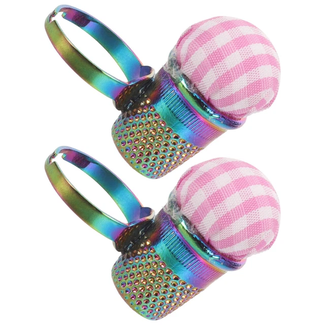 2 piezas Cojines de alfiler de uso diario Hermosos cojines de aguja Herramientas de coser reutilizables